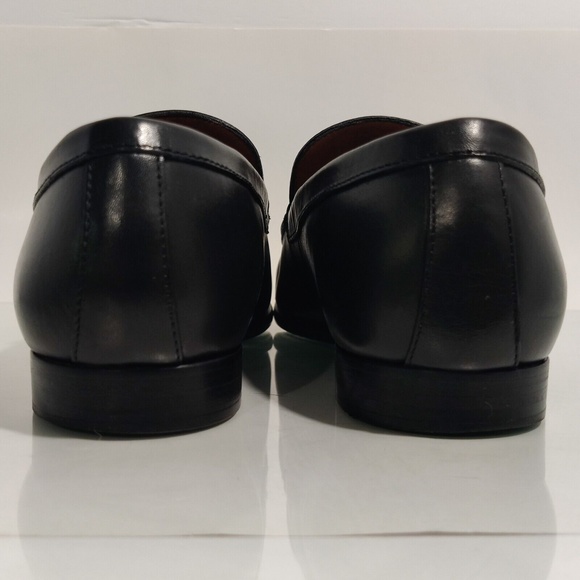 Allen Edmonds Italian Black Leather Slip-On Loafers - Rialto main image 5